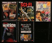 2g417 LOT OF 5 BRUCE HERSHENSON HORROR/SCI-FI SOFTCOVER MOVIE BOOKS 1990s-00s all color images!
