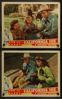 2h808 CALIFORNIA JOE 2 LCs 1943 Don Red Barry, Helen Talbot, Twinkle Watts!