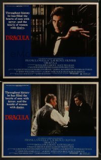 2h826 DRACULA 2 LCs 1979 Bram Stoker, cool vampire Frank Langella in title role!