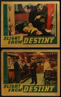 2h837 FLIGHT FROM DESTINY 2 LCs 1941 Geraldine Fitzgerald, Thomas Mitchell, fantasy!