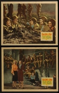 2h838 FOUR JILLS IN A JEEP 2 LCs 1944 Kay Francis, Carole Landis, Martha Raye, Betty Grable!