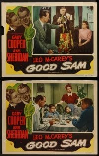 2h857 GOOD SAM 2 LCs 1948 cool images of Gary Cooper in the title role & sexy Ann Sheridan!