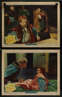 2h866 HAMLET 2 LCs 1949 Laurence Olivier in William Shakespeare classic, Best Picture winner!