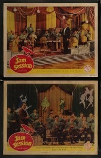 2h881 JAM SESSION 2 LCs 1944 Charles Barton musical, Alvino Rey, Glen Gray and band!