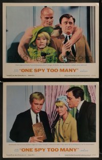 2h909 ONE SPY TOO MANY 2 LCs 1966 Robert Vaughn, David McCallum, Dorothy Provine, The Man from UNCLE