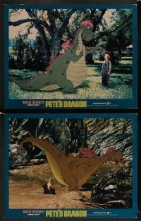 2h919 PETE'S DRAGON 2 LCs 1977 Walt Disney, great cartoon & live action images!