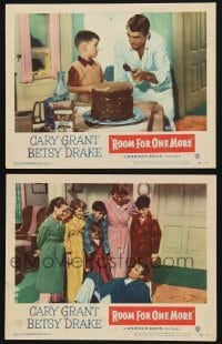 2h931 ROOM FOR ONE MORE 2 LCs 1952 Cary Grant & Betsy Drake with young children!