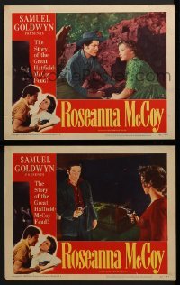 2h932 ROSEANNA MCCOY 2 LCs 1949 Farley Granger in famous feud with the Hatfields, Nicholas Ray
