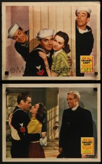 2h934 SAILOR'S LADY 2 LCs 1940 great images of pretty Nancy Kelly & sailor Jon Hall!