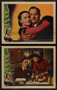2h951 TAKE ONE FALSE STEP 2 LCs 1949 great images of William Powell, Dorothy Hart & Marsha Hunt!