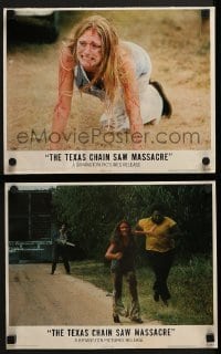 2h959 TEXAS CHAINSAW MASSACRE 2 LCs 1974 Tobe Hooper cult classic slasher, Marilyn Burns!