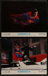 2h656 SUPERMAN II 4 color 11x14 stills 1981 Christopher Reeve, Margot Kidder, Hackman & Beatty!
