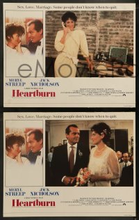 2h486 HEARTBURN 6 English LCs 1986 Meryl Streep, Jack Nicholson, directed by Mike Nichols!