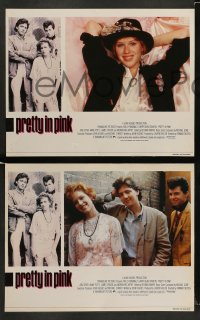 2h277 PRETTY IN PINK 8 English LCs 1986 great images of Molly Ringwald, Andrew McCarthy & Jon Cryer!
