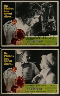 2h561 ABOMINABLE DR. PHIBES 4 LCs 1971 Vincent Price says love means never having to say you're ugly!