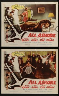 2h020 ALL ASHORE 8 LCs 1952 Mickey Rooney, Peggy Ryan, Navy musical, fun galore!