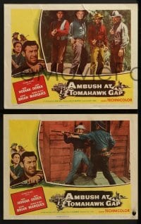 2h023 AMBUSH AT TOMAHAWK GAP 8 LCs 1953 John Hodiak, John Derek, cool action western images!