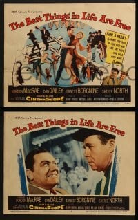 2h049 BEST THINGS IN LIFE ARE FREE 8 LCs 1956 Gordon MacRae, Dan Dailey, Sheree North!
