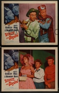 2h682 BOWERY TO BAGDAD 3 LCs 1954 Bowery Boys Leo Gorcey & Huntz Hall with sexy harem girls!