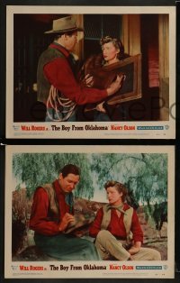 2h062 BOY FROM OKLAHOMA 8 LCs 1954 Michael Curtiz, Will Rogers Jr., Nancy Olson, Lon Chaney Jr.!