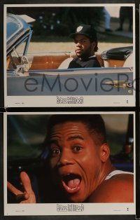 2h063 BOYZ N THE HOOD 8 LCs 1991 Cuba Gooding Jr., Ice Cube, Laurence Fishburn, John Singleton!