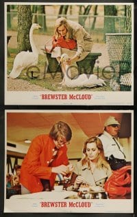 2h067 BREWSTER McCLOUD 8 LCs 1971 directed by Robert Altman, Bud Cort, Sally Kellerman, cool images!