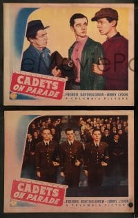 2h576 CADETS ON PARADE 4 LCs 1942 Freddie Bartholomew, Jimmy Lydon & cute dog!