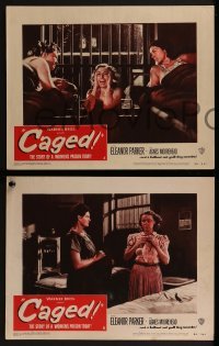 2h429 CAGED 7 LCs 1950 Eleanor Parker is one of the women without men, except in their memories!