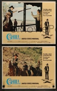 2h577 CAHILL 4 LCs 1973 classic United States Marshall big John Wayne, George Kennedy!
