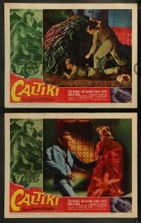 2h683 CALTIKI THE IMMORTAL MONSTER 3 LCs 1960 cool monster attack special effects images!