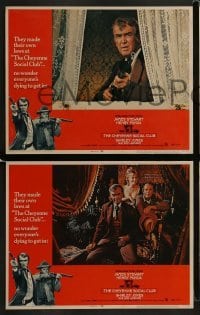 2h083 CHEYENNE SOCIAL CLUB 8 LCs 1970 Jimmy Stewart & Henry Fonda & ladies of the night!