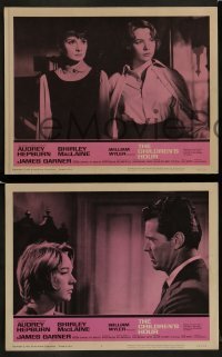 2h086 CHILDREN'S HOUR 8 LCs 1962 Audrey Hepburn, James Garner, Shirley MacLaine!