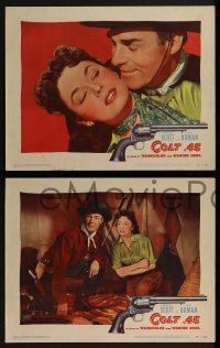 2h430 COLT .45 7 LCs 1950 great images of Randolph Scott & sexy Ruth Roman!
