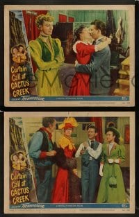 2h687 CURTAIN CALL AT CACTUS CREEK 3 LCs 1950 Donald O'Connor & Gale Storm, Eve Arden!