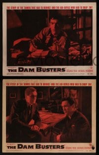 2h478 DAM BUSTERS 6 LCs 1955 Michael Redgrave & Richard Todd in WWII action!
