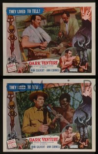 2h479 DARK VENTURE 6 LCs 1956 torn between love and riches, plunging into the heart of Africa!