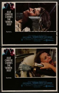 2h105 DEMON SEED 8 LCs 1977 Julie Christie is profanely violated by a demonic machine!