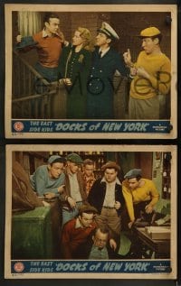 2h695 DOCKS OF NEW YORK 3 LCs 1945 Leo Gorcey, Huntz Hall & East Side Kids, Wallace Ford!