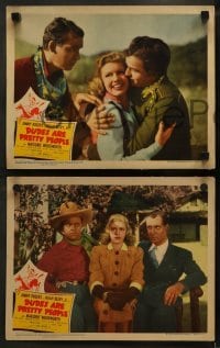2h595 DUDES ARE PRETTY PEOPLE 4 LCs 1942 Hal Roach, Jimmy Rogers, Noah Beery Jr., Woodworth!