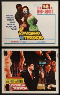 2h123 EXPERIMENT IN TERROR 8 LCs 1962 Glenn Ford, Lee Remick, more tension than the heart can bear!