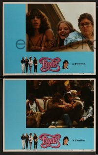 2h141 FOXES 8 LCs 1980 Jodie Foster, Cherie Currie, Marilyn Kagen + super young Scott Baio!