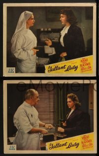 2h525 GALLANT LADY 5 LCs 1942 Rose Hobart, Sidney Blackmer, mercy killer goes to prison!