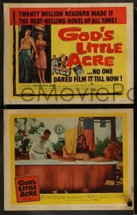 2h153 GOD'S LITTLE ACRE 8 LCs 1958 Aldo Ray, sexy Tina Louise, Jack Lord, Fay Spain, & Robert Ryan!