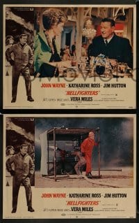2h168 HELLFIGHTERS 8 LCs 1969 John Wayne as fireman Red Adair, Katharine Ross!