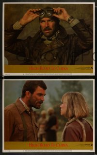 2h169 HIGH ROAD TO CHINA 8 LCs 1983 images of aviator Tom Selleck & Bess Armstrong!