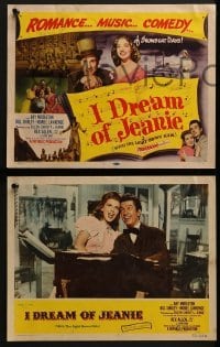 2h183 I DREAM OF JEANIE 8 LCs 1952 Ray Middleton, Bill Shirley, Muriel Lawrence, some in blackface!