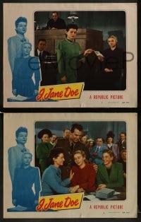 2h721 I JANE DOE 3 LCs 1948 Vera Ralston & Ruth Hussey, married to John Carroll at same time!