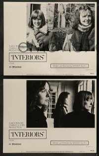 2h189 INTERIORS 8 LCs 1978 Diane Keaton, Mary Beth Hurt, E.G. Marshall, directed by Woody Allen!