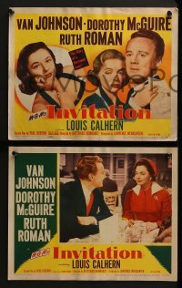 2h193 INVITATION 8 LCs 1952 Van Johnson, Dorothy McGuire, Ruth Roman, story of a borrowed love!
