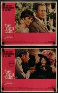 2h246 MY FAIR LADY 8 LCs R1969 great images of pretty Audrey Hepburn & Rex Harrison!